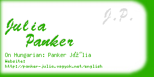 julia panker business card